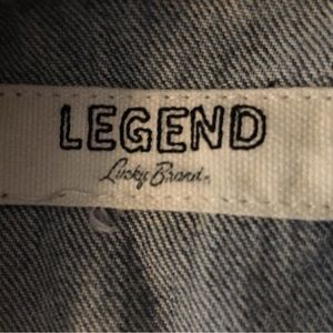 Lucky Brand shrunken trucker denim jacket. 1